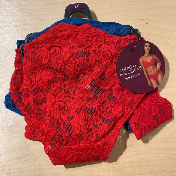 Adored by Adore Me Blythe Thong 2 Pack 2X (IY) - Picture 10 of 10